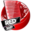 SMS Neon Czerwony Temat aplikacja