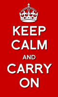 Keep Calm and Carry On (Free) Affiche