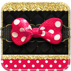 Pink Gold Bowknot 💘 Theme ikona