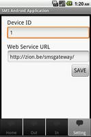 SMS Gateway Application تصوير الشاشة 2