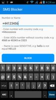 SMS Blocker Free capture d'écran 1