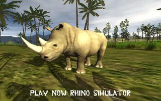 Rhino simulator Plakat