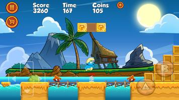 Smurf in Jungle Adventure Game Free পোস্টার