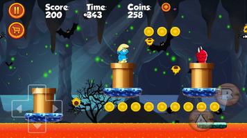 Smurf in Jungle Adventure Game Free capture d'écran 1