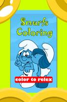 Poster Smurfs Coloring book