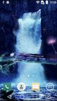 Night waterfall live wallpaper screenshot 1