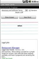 LSAT Note / Flash Cards 海報