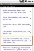 Cape Town Jobs capture d'écran 1