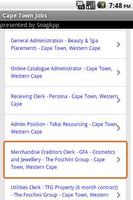 Cape Town Jobs تصوير الشاشة 1