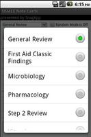 1 Schermata USMLE Note / Flash Cards