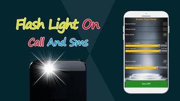 Flash Alerts on Call and SMS poster