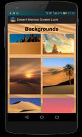 Desert Zipper Screen Lock Affiche