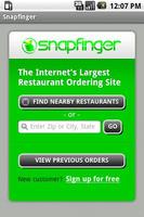 Snapfinger Restaurant Ordering Affiche
