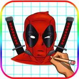 How to Draw Deadpool Easy Step