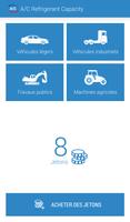 Poster A/C REFRIGERANT CAPACITY