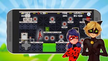 🐞 Ladybug Jump Chibi Girl capture d'écran 2