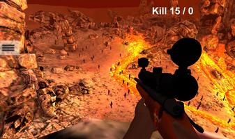 Simulator Sniper: Zombie 3D اسکرین شاٹ 1