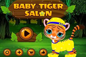 Baby Tiger Salon Affiche