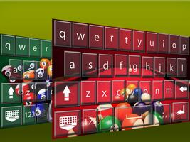 snooker billiards keyboard poster