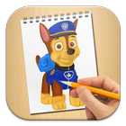 How to draw paw patrol アイコン