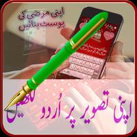 Writing on Picture-urdu poetry Affiche