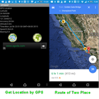 Localisation GPS et Carte icône