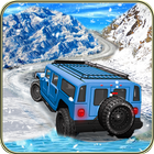 sneeuw jeep drifting rally-icoon