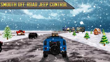 jeep drifting rally śniegu plakat