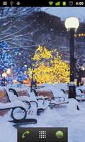 snow night city live wallpaper اسکرین شاٹ 1