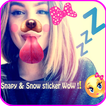Snap photo filters-Snow selfie
