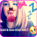 Snap photo filters-Snow selfie icon