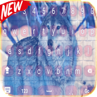 Snow Wolf Keyboard Theme HD Zeichen