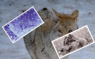 Snow Wolf Keyboard Theme HD Affiche