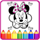 How To Color Minnie Mouse -mickey mouse ไอคอน