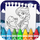 Snow Queen Coloring Games icon