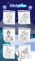 Snow Queen Coloring Games captura de pantalla 3