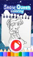 پوستر Snow Queen Coloring Games