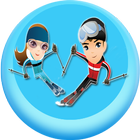 snow skiing icône