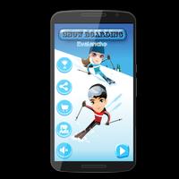 snow skiing Affiche