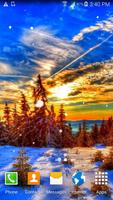 Snow Sunset Live Wallpaper Cartaz