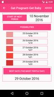 Ovulation Calendar - Get Baby स्क्रीनशॉट 2