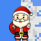 Christmas Color By Number Coloring Santa Paint Pix icon