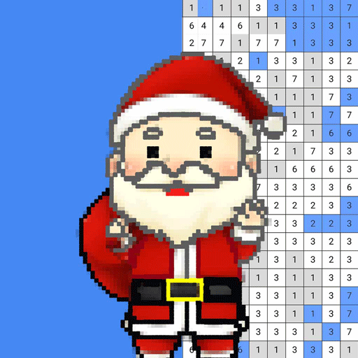 Christmas Color By Number Coloring Santa Paint Pix