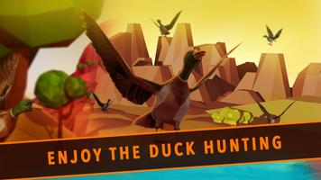 Duck hunting attack poster