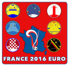 France 2016 Soccer Euro-icoon