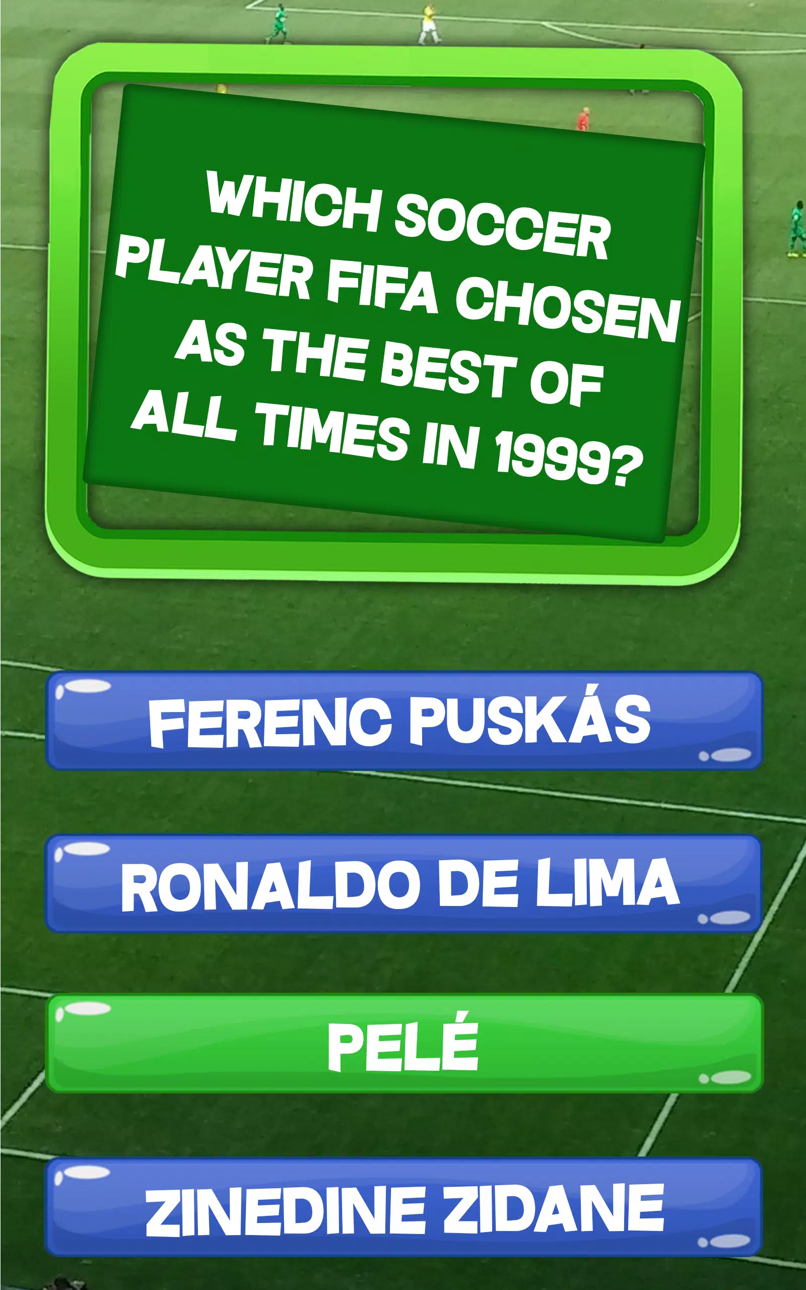 Quiz do futebol.