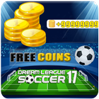 Free Coin Dream League Soccer - Prank আইকন