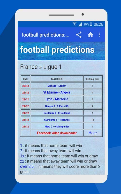 betting tips 100 win livescore APK pour Android Télécharger