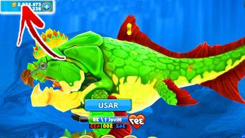 New! Cheat Hungry Shark World imagem de tela 2