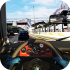City Traffic Driving in Car ikona